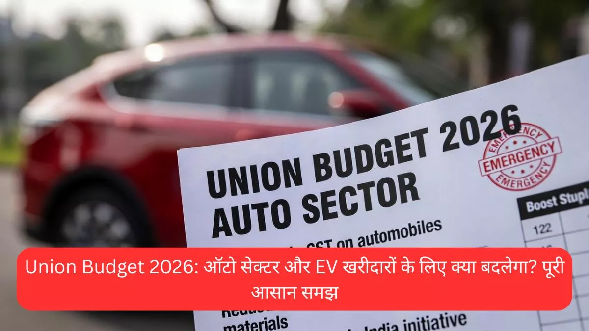 Union Budget 2026 ऑटो सेक्टर और EV खरीदारों के लिए क्या बदलेगा पूरी आसान समझ