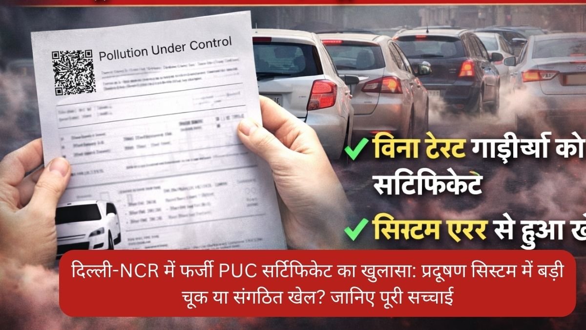 दिल्ली-NCR में फर्जी PUC सर्टिफिकेट का खुलासा प्रदूषण सिस्टम में बड़ी चूक या संगठित खेल जानिए पूरी सच्चाई